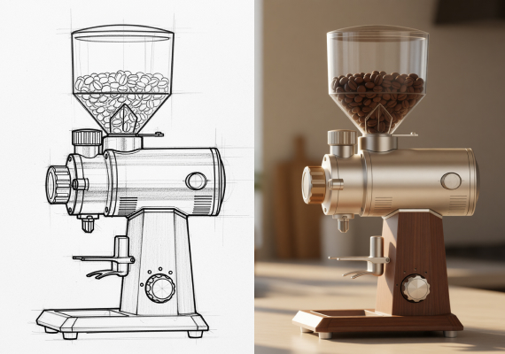 Renderizado de bocetos